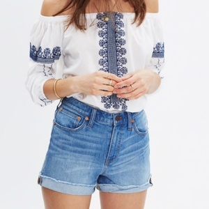 Madewell High Rise Denim Shorts